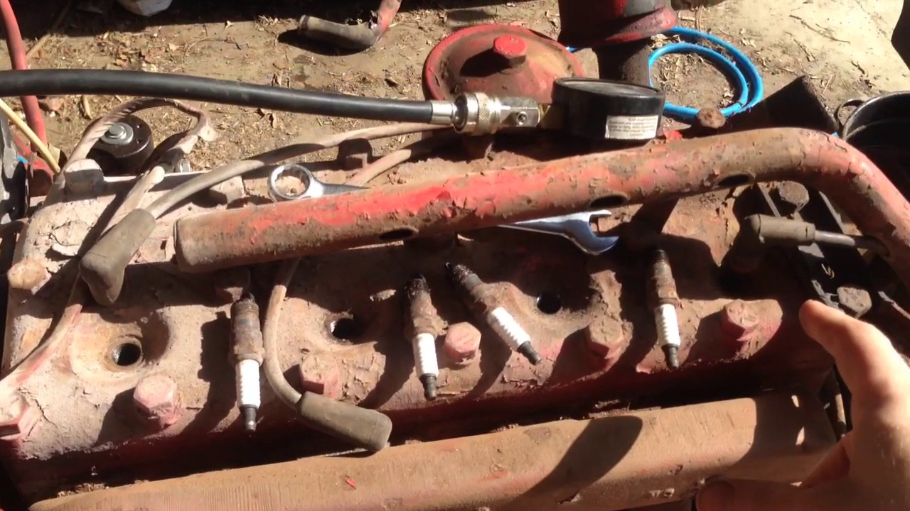 Ford 8n Compression Test - YouTube