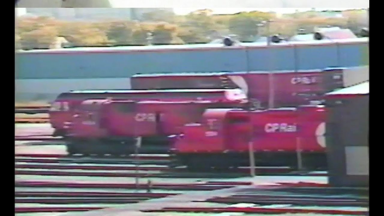 Unedited footage from CPR Weston Shops in Winnipeg 90s YouTube