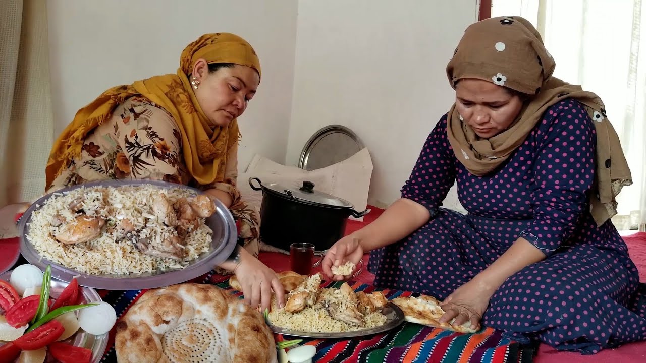 Cooking Rice And Chicken Together Village Life Afghanistan Village