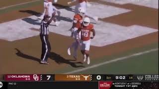 Texas BLOCKED PUNT Touchdown!! | #12 Oklahoma vs #3 Texas | 2023 Red River Rivalry