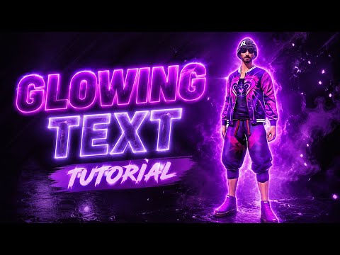 Glowing text tutorial for Saneex ff @Saneex_ff 