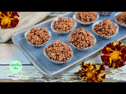 Dolcetti croccanti al cioccolato soffiato di quinoa