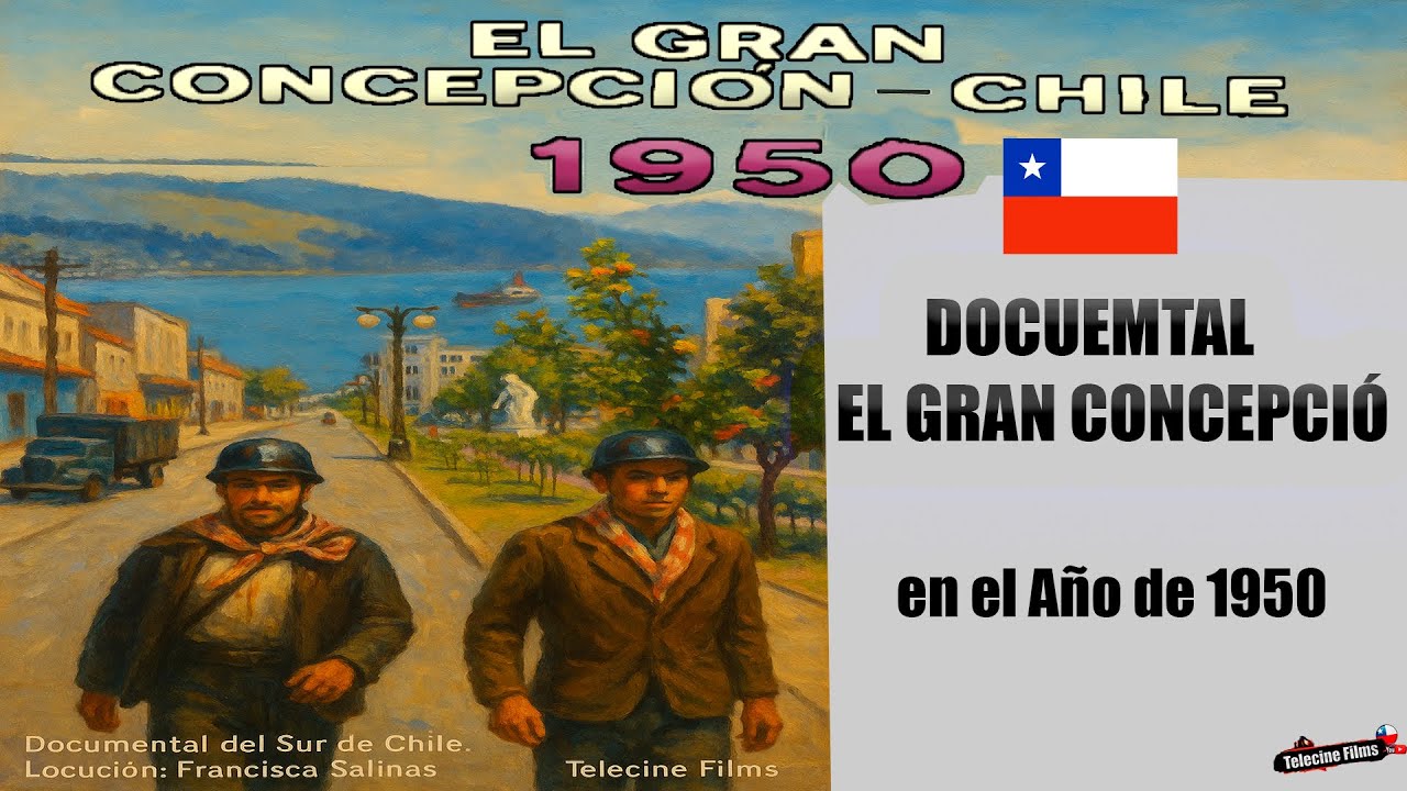 🆑Así era Concepción 1950. Chile. Documental  #telecinefilms - #NuestroSiglo