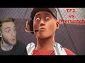 REACTING TO TF2 VS OVERWATCH!!!! TF2 Reaction!