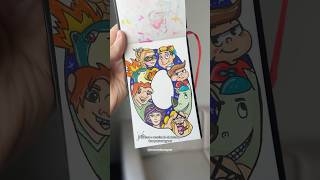 Eu posso DESENHAR SÓ PERSONAGENS com a LETRA Q! 😳 #shorts #art #comodesenhar #alfabeto #pintura