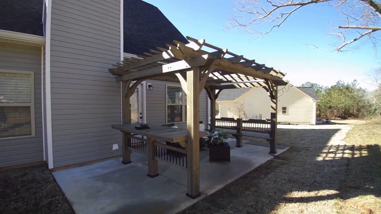 Pergola discovery oasis 14 x 10 - YouTube