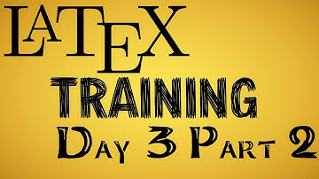 LaTex Training | Day 3 Part 2 | Sunil Simkhada Sir | Ninja Guru