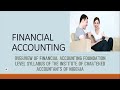 Financial accounting ican overview  introduction to financial statements livescore reconciliations