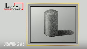 Cylinder Shape | Pencil Shading | Beginners Pencil Drawing Tutorial | Easy Drawing Method #5