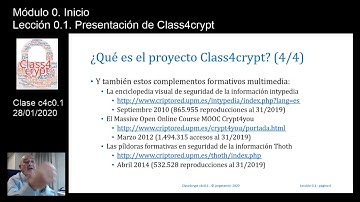Class4crypt c4c0.1 Presentación