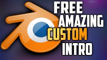How To Make A Custom Intro In Blender 2015!!