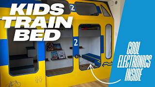 I Built My Son a ROBOTIC Train Bed!