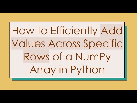 How to Efficiently