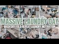 MINI LAUNDRY DAY MARATHON | MASSIVE LAUNDRY DAY RESET ROUTINE | 2022 FAMILY OF 5 LAUNDRY ROUTINE