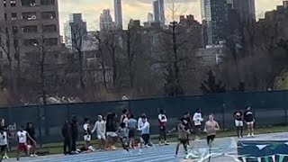 2024 ICahn Stadium NYC 4x100m Relay @ Gerry Sullivan Invitational 4/13/24, Andrew Teh Xavier, Leg 3