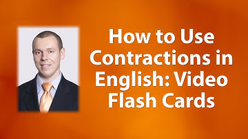 How to Use Contractions in English - Video Flash Cards