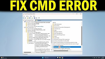 How To Fix Command Prompt Has Been Disabled By Your Administrator Error