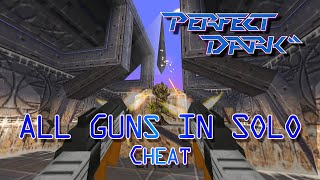 Perfect Dark - Unlocking "All Guns In Solo" Cheat - Skedar Ruins Perfect Agent