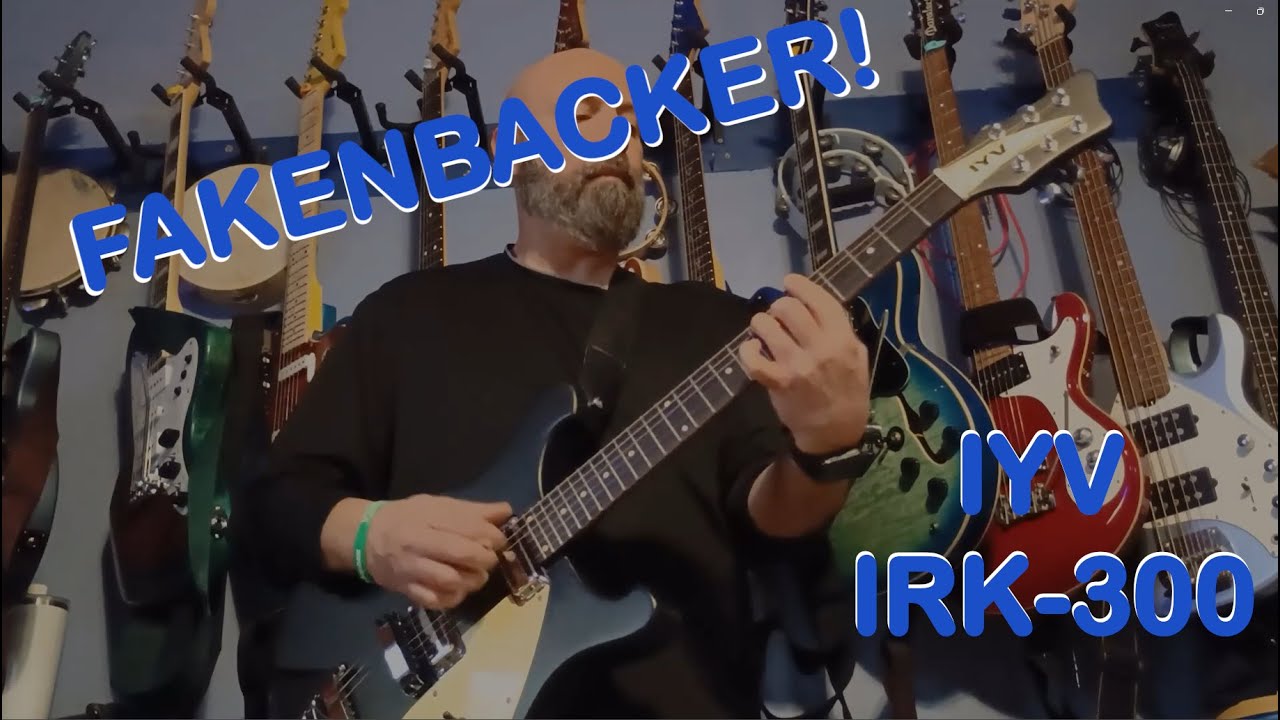 IYV Rickenbacker clone - IYV-IRK-300-BK Unboxing and sound test.