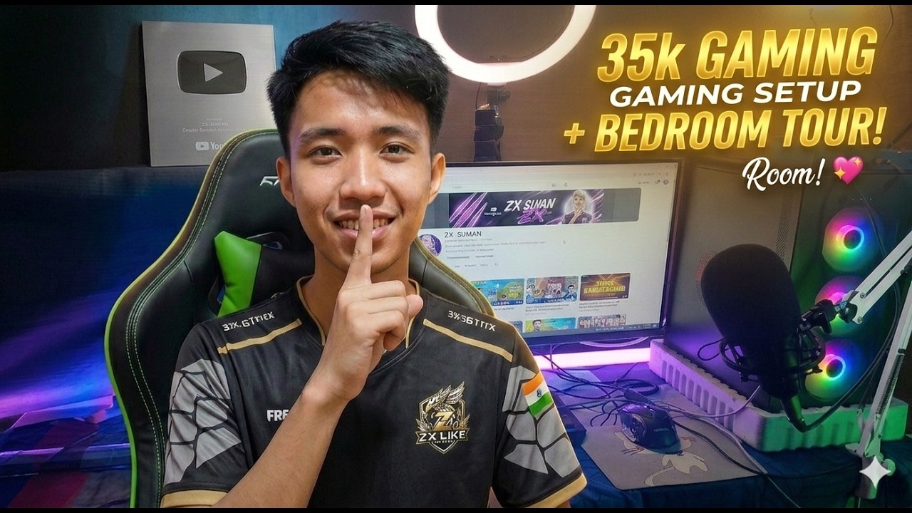 セットアップ My FIRST Gaming Setup Tour under 35k 2026 😍 | Free Fire Gameplay
