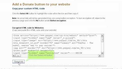 Create a donation button for PayPal by VodaHost web hosting