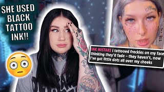 TikToker Tattooed Freckles On Her Face & Now Regrets It!!