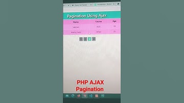 PHP Ajax Pagination