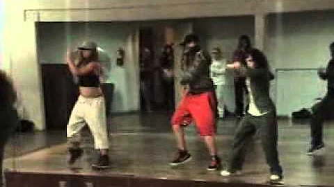 Leslie Macias- front left w grey hat &sweats