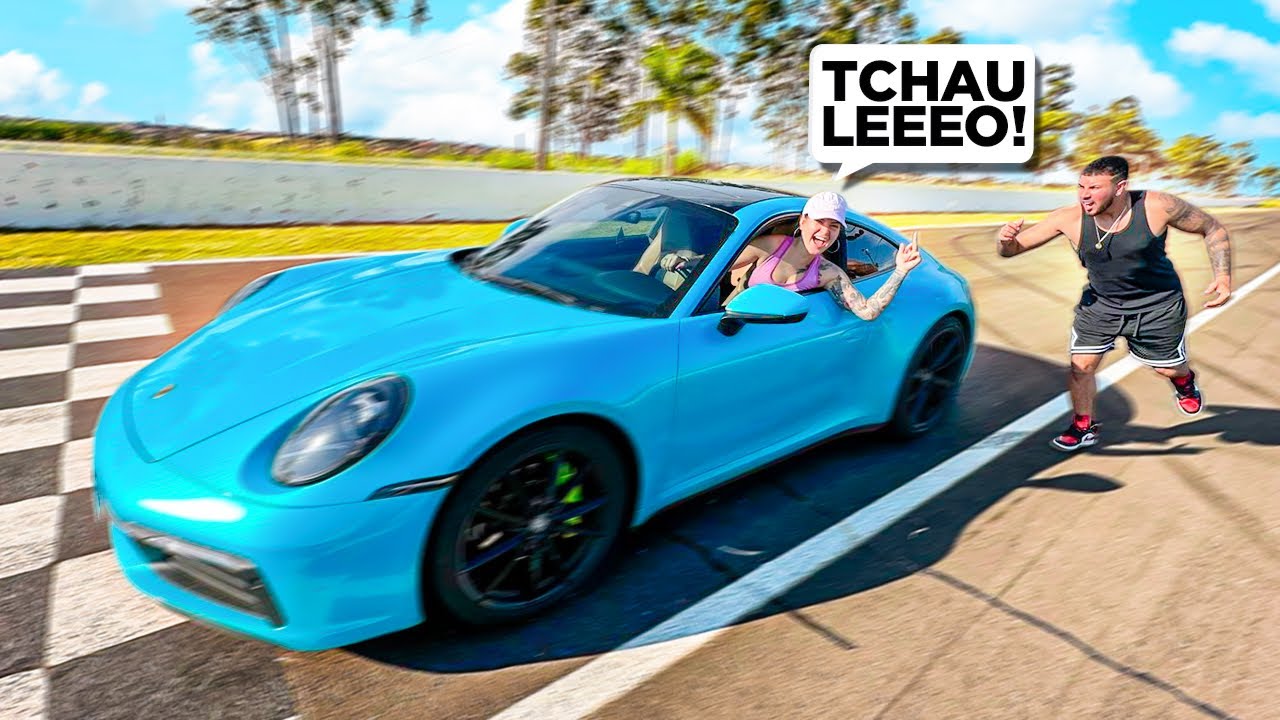 PEGUEI A PORSHE DO MEU NAMORADO ESCONDO E ACELEREI TUDO!! 🔥🔥