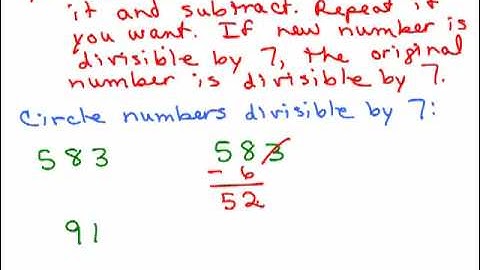 Divisibility Tests for 2, 3, 5, 7 and 11