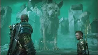 God Of War Ragnarok Kratos VS Garm Epic Cutscene Battle 4K