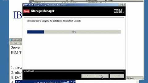 IBM TSM 5.4 AC Installation
