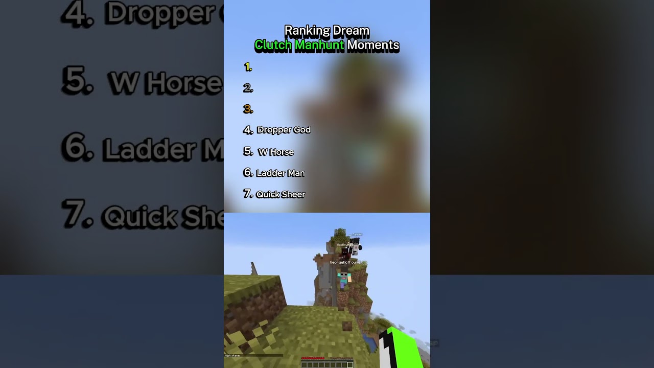 Ranking Dream Clutch Manhunt Moments🤯