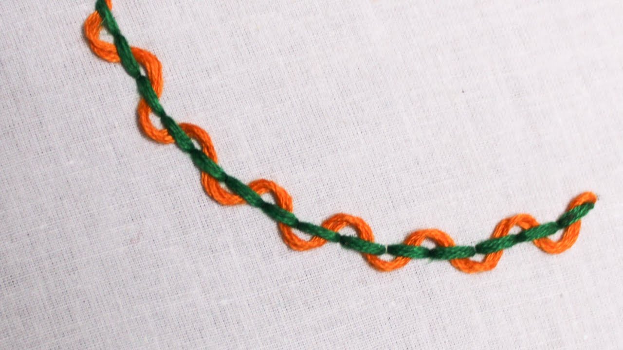 How To Do Laced Back Stitch/ Back Stitch Family tutorial Easy Method for beginners/Embroidery By RP