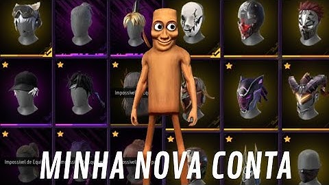 MOSTRANDO TUDO DA MINHA NOVA CONTA DE 7 ANOS NO FREE FIRE!