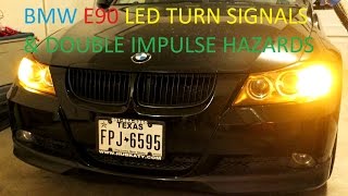 BMW E90 LED Turn Signal Upgrade and Double Impulse Euro Hazard Coding with NCS Expert DIY