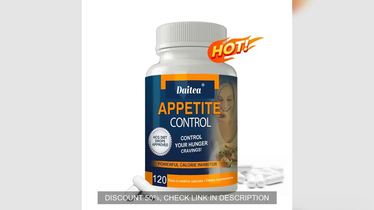 Daitea Appetite Control Capsules - Organic Vitamin C, Chitosan (90% DAC), Boosts Metabolism, Burns F