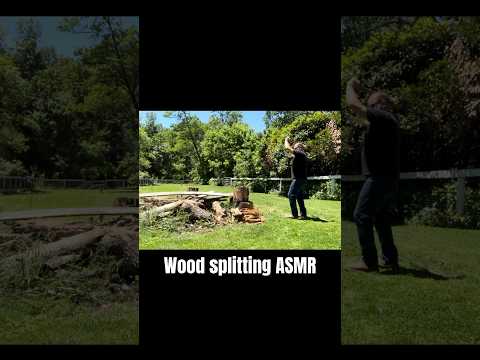 Some wood splitting ASMR, showing off my custom hafted Collins Legitums.