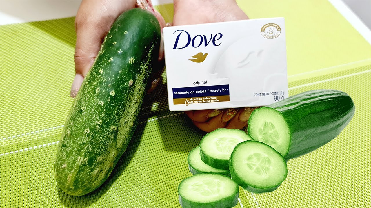 Pele lisa e hidratada sem manchas só sabonete e pepino e uma pele de BB 😍