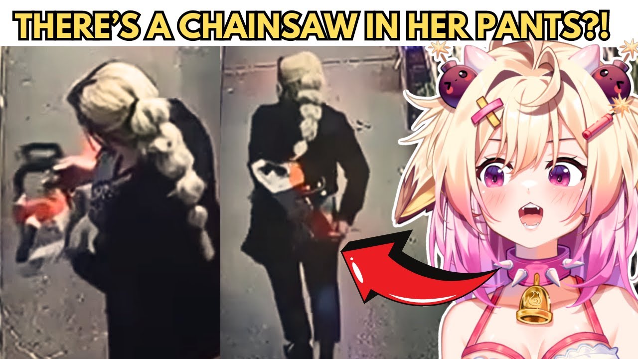 She is Trying to Steal a CHAINSAW by Putting it in Her PANTS?! rosiebellmoo Reacts