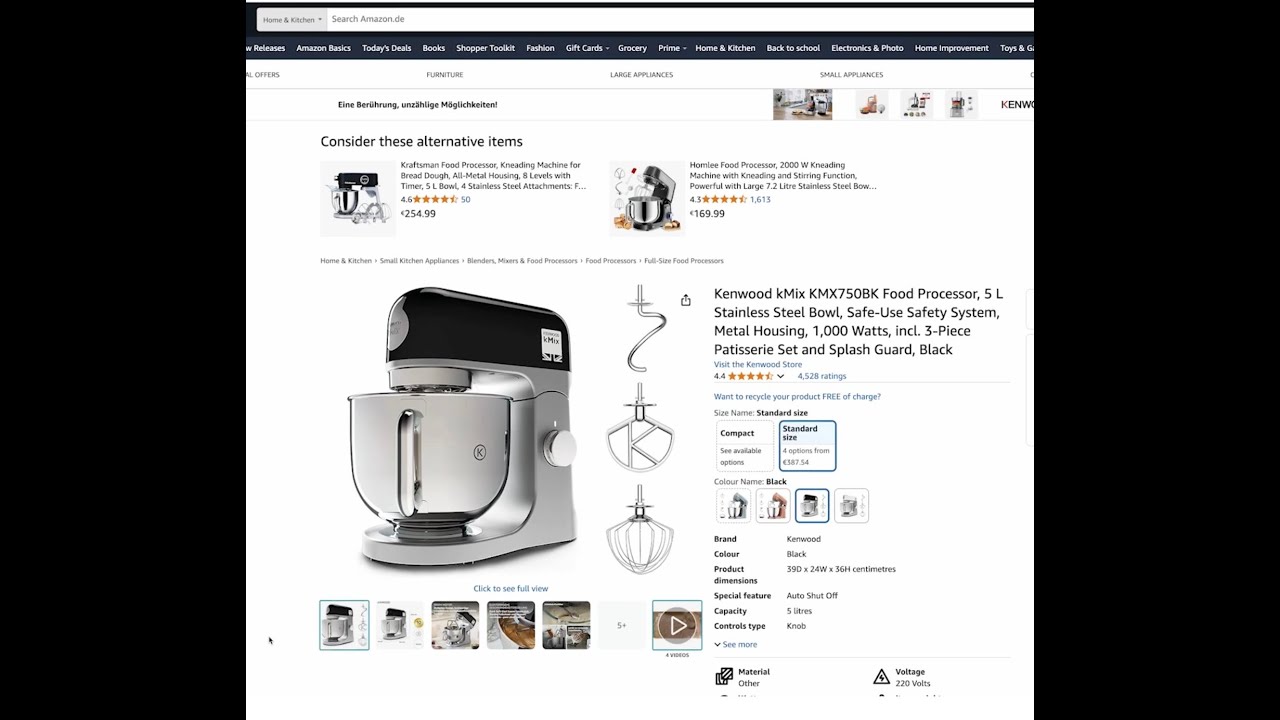 Kenwood Features and Benefits films for Amazon