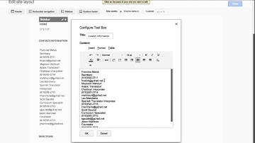 Edit Sidebar Item in Google Sites