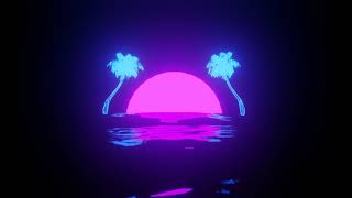 Retro Sun Coconut Trees (  Wallpaper - GIF )