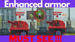 Does Enhanced Armor Work? YOU MUST SEE THIS!!! WOT Blitz screenshot 5