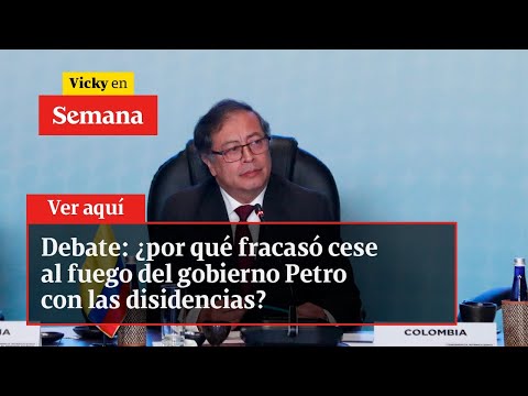 Debate: ¿por qué fracasó cese al fuego del gobierno Petro con las disidencias? | Vicky en Semana