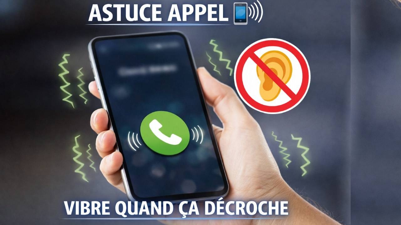 vibration du téléphone quand votre interlocuteur décroche l'appelle