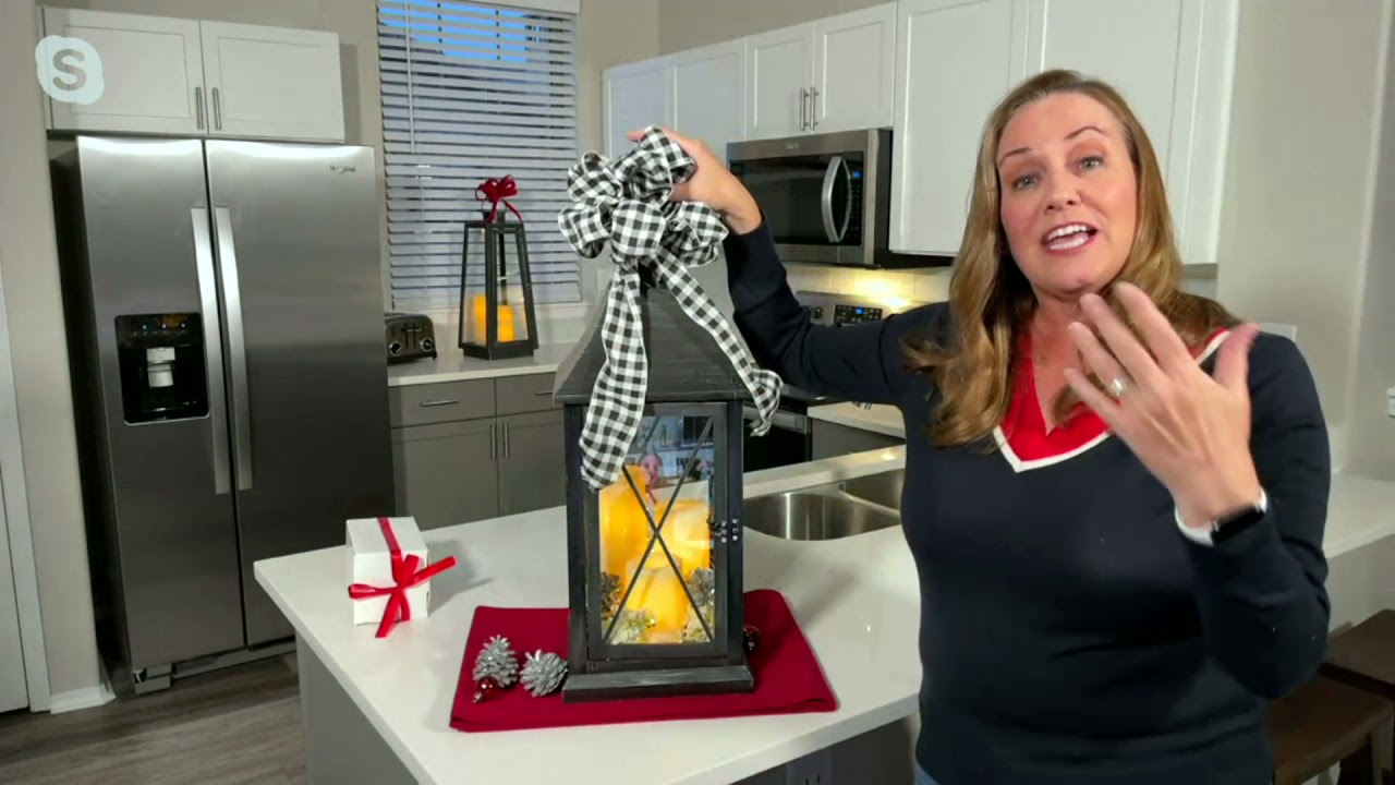 Candle Impressions 23" Indoor/Outdoor Willow Resin Lantern on QVC