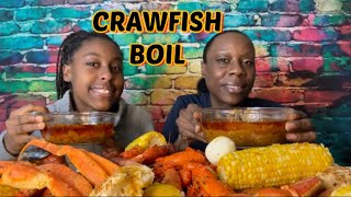 Crawfish boil | Crawfish, Snow Crab legs, Shrimp, Mussels | mukbang | eat with me