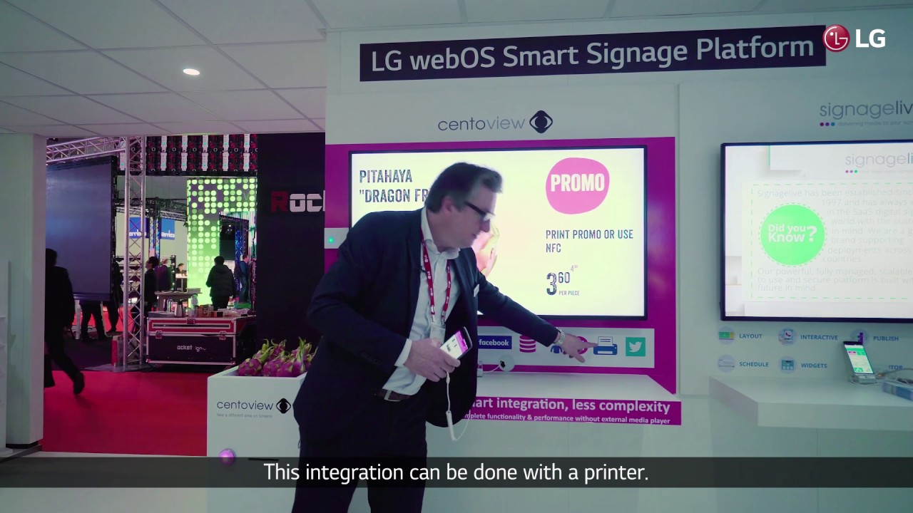 [ISE 2017] LG Booth_webOS Partners_#1_centomedia - YouTube