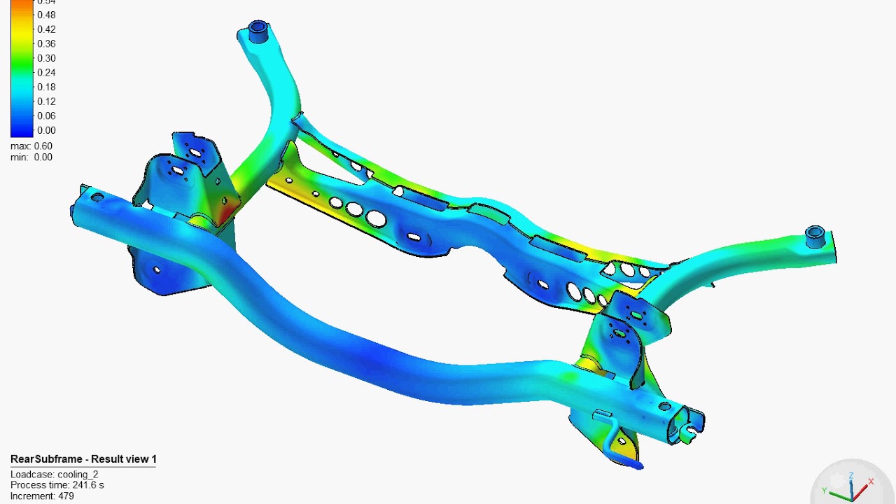 Subframe rear - Arc welding distortion - YouTube